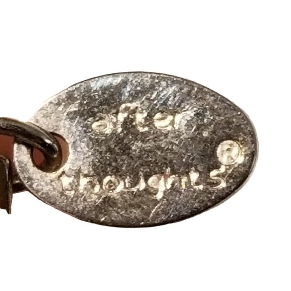 After Thoughts Fashion Choker Silver Toned Adjustable Metallic Necklace Jewelry - Picture 6 of 7